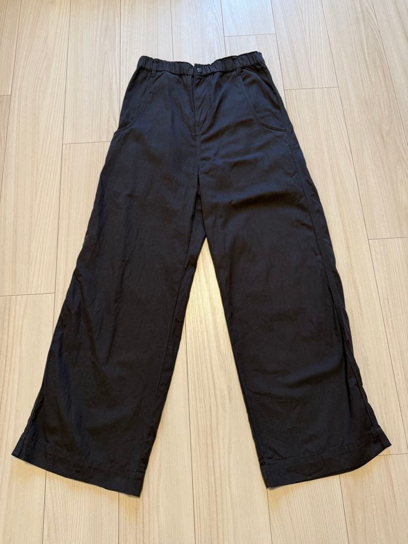 Spick and Span ギャザーチノ グレー 38