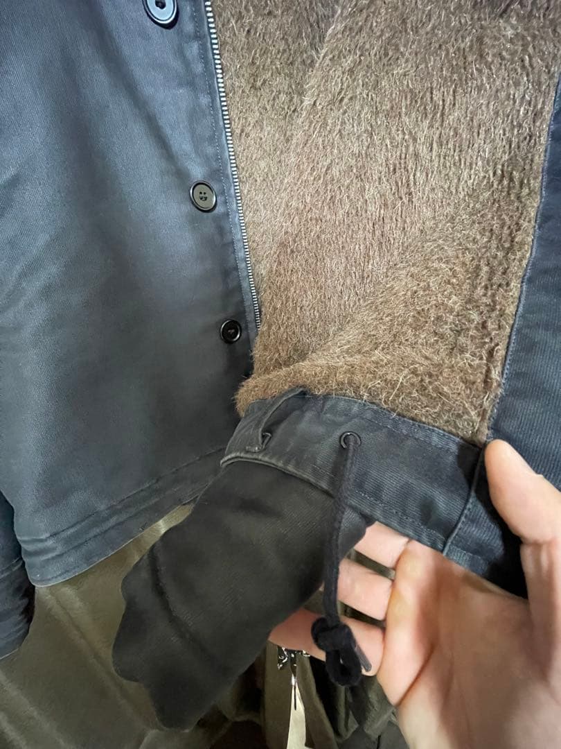 N-1デッキジャケット U.S.NAVYボア裏地 TALONジップ サイズ40