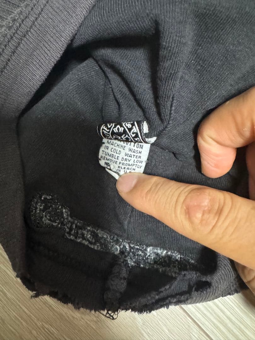 ☆クロムハーツ サーマル　刺繍 ニット帽 ダガー ヴィンテージ