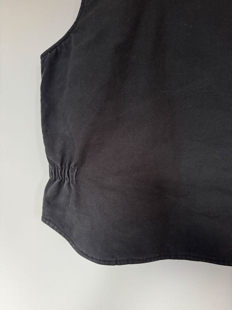 【希少】良品 ビッグスミス ダックベスト XL ブラック フェード ヴィンテージ