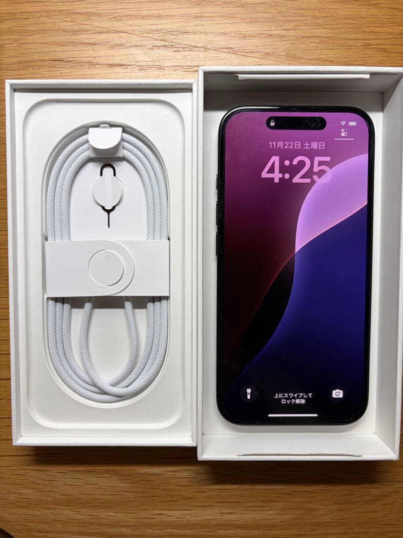 【美品・動作良好】iPhone16 128GB ブラック SIMフリー