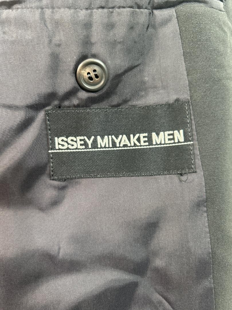 ISSEY MIYAKE MEN ノーカラージャケット ブラック 52