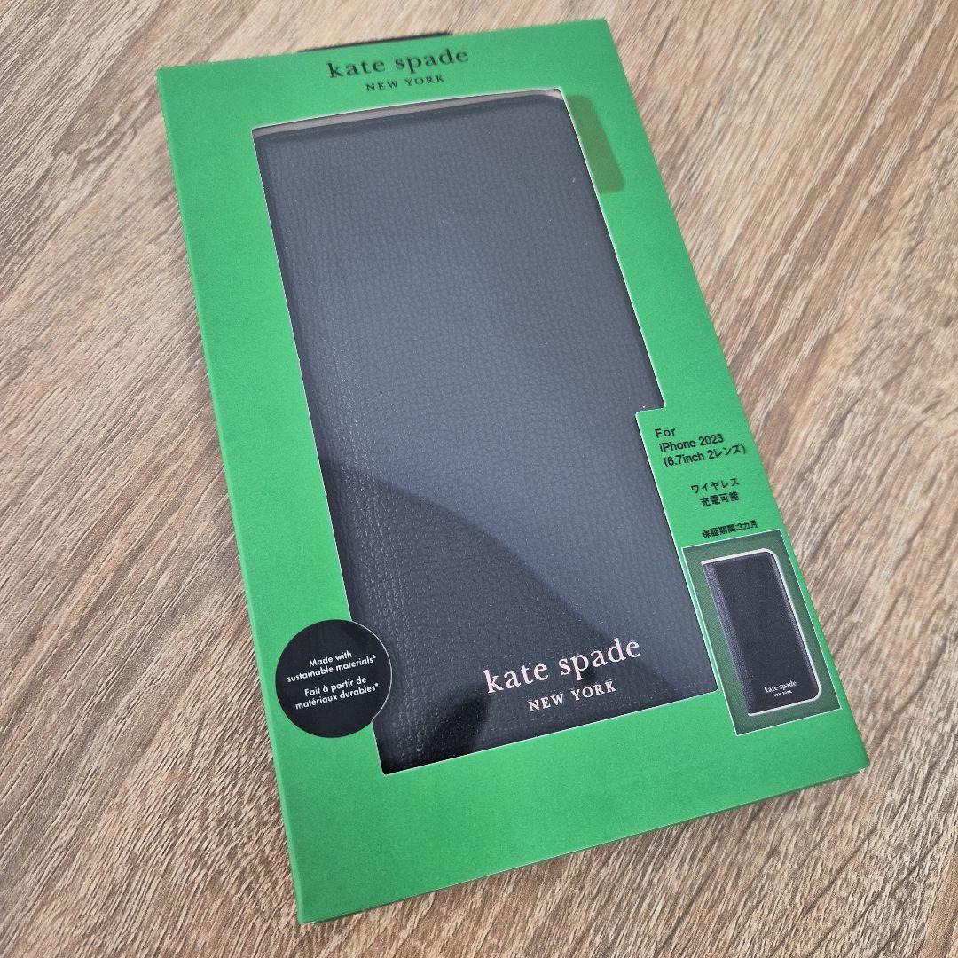 iPhone15Plus ケイトスペード（R）ブックタイプケース
