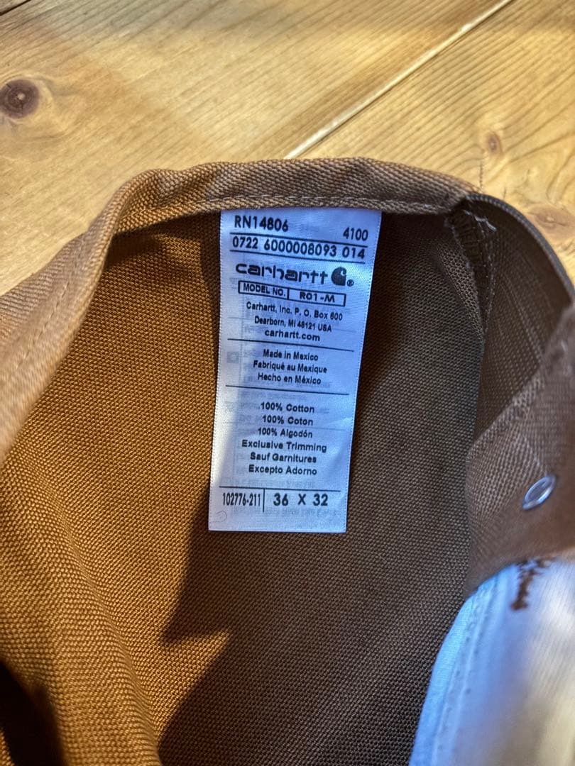 Carhartt ブラウン サロペット 36 X 32