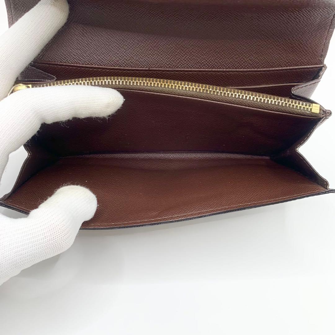 【極美品】ルイ・ヴィトン ダミエ サラ 長財布 N61734 K11