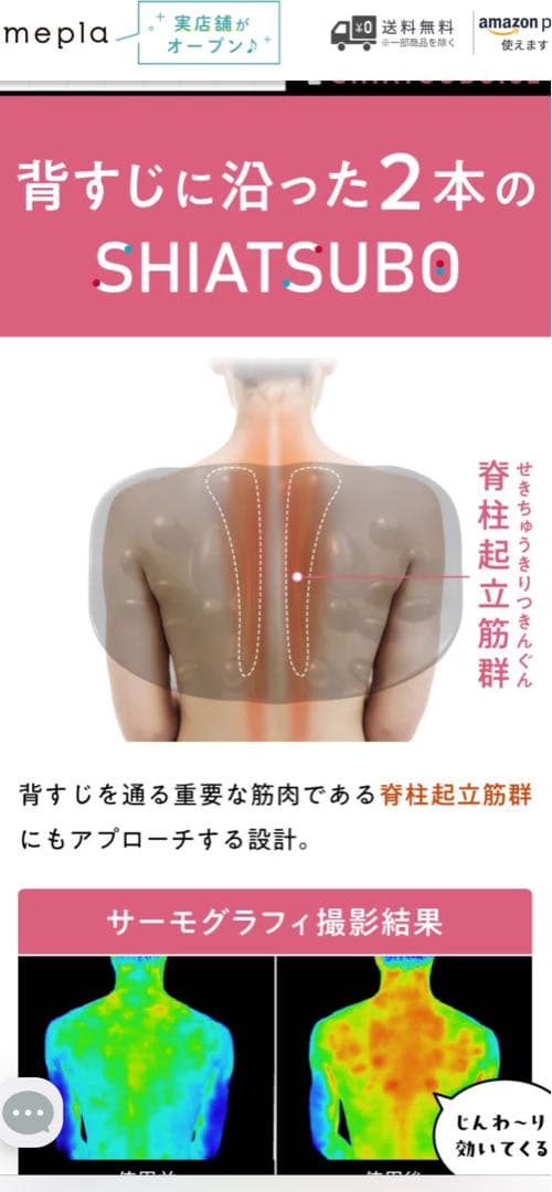 正規品！amepla 肩甲骨はがしピロー