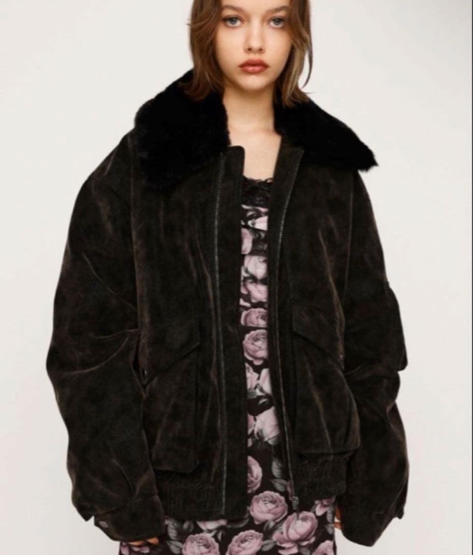 sly WASHED PUFFER BZ ウォッシュド パッファー ブラック