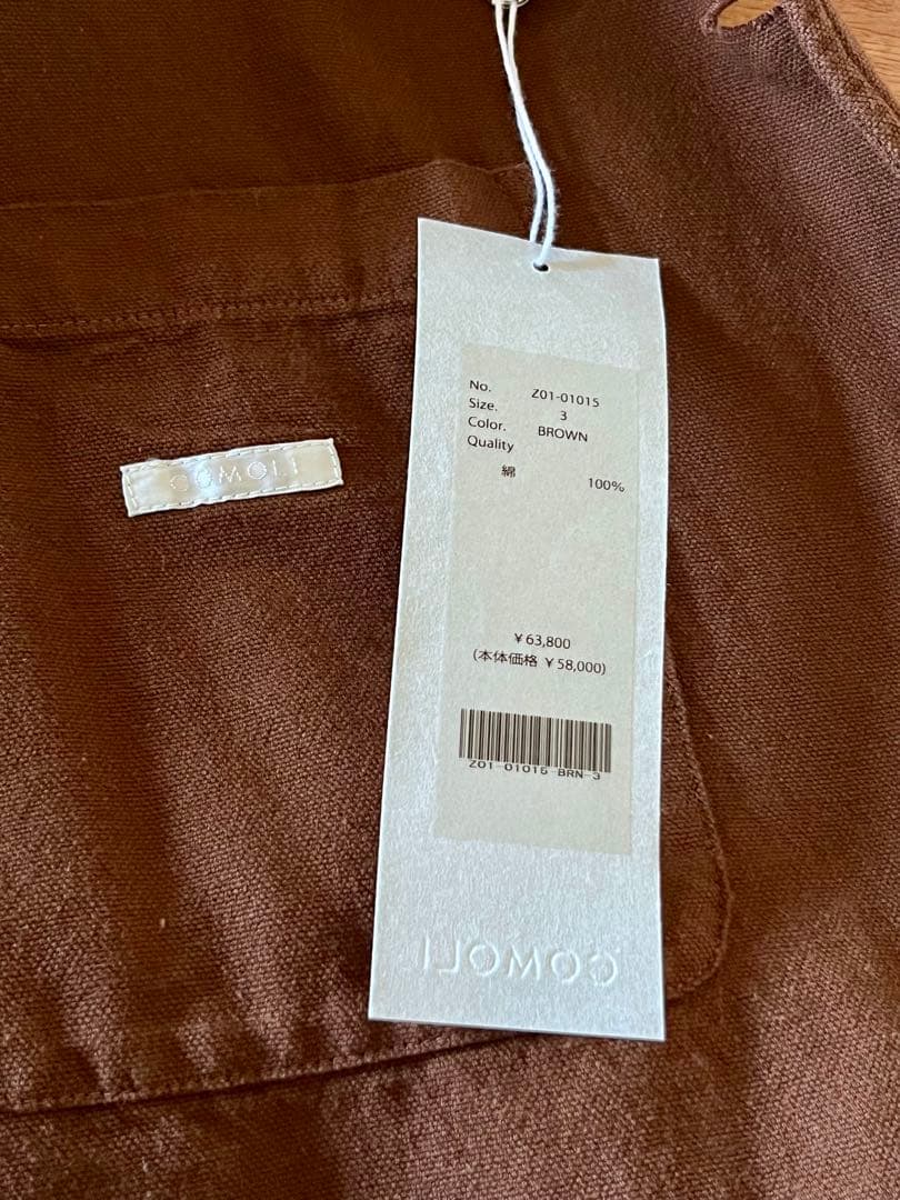 COMOLI コットン ダックス ハンティング ジャケット Z01-01015