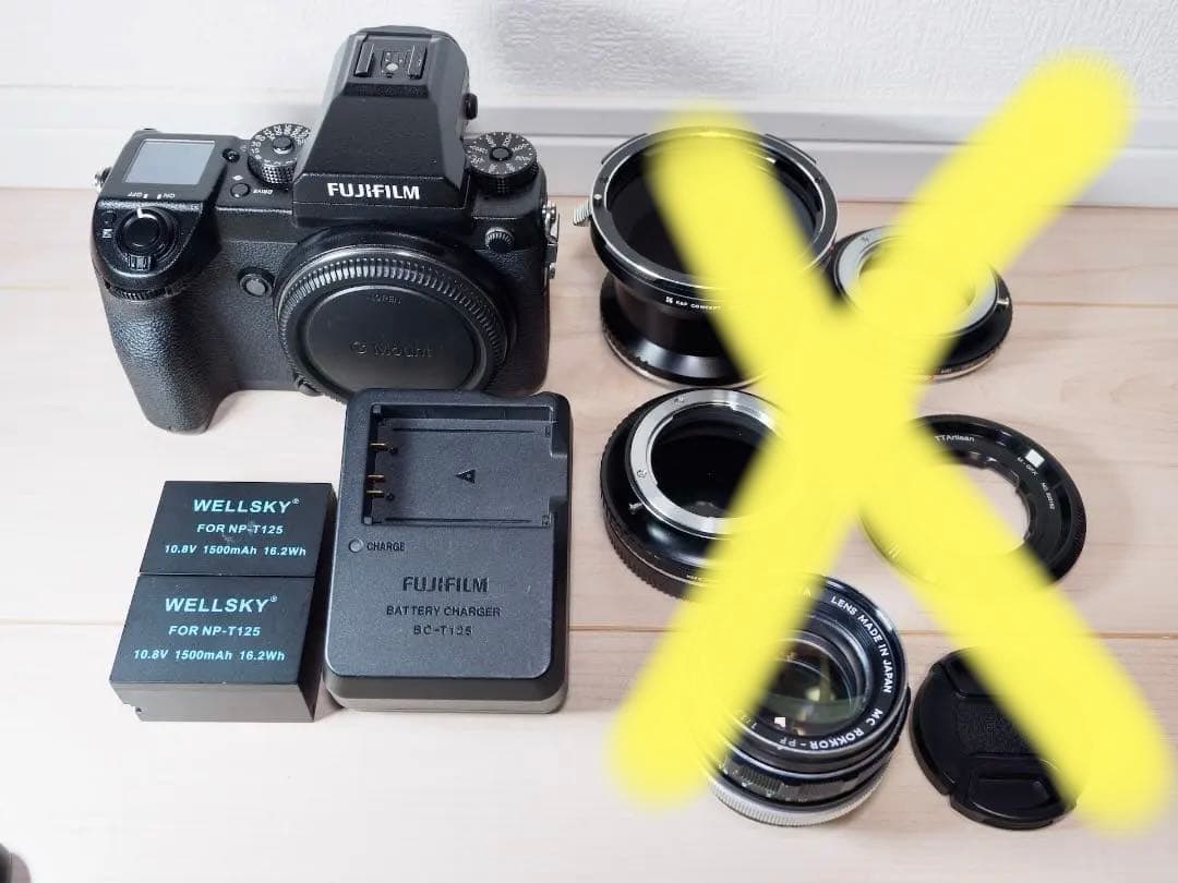 nikebon 美品 FUJIFILM GFX50S バッテリーx2