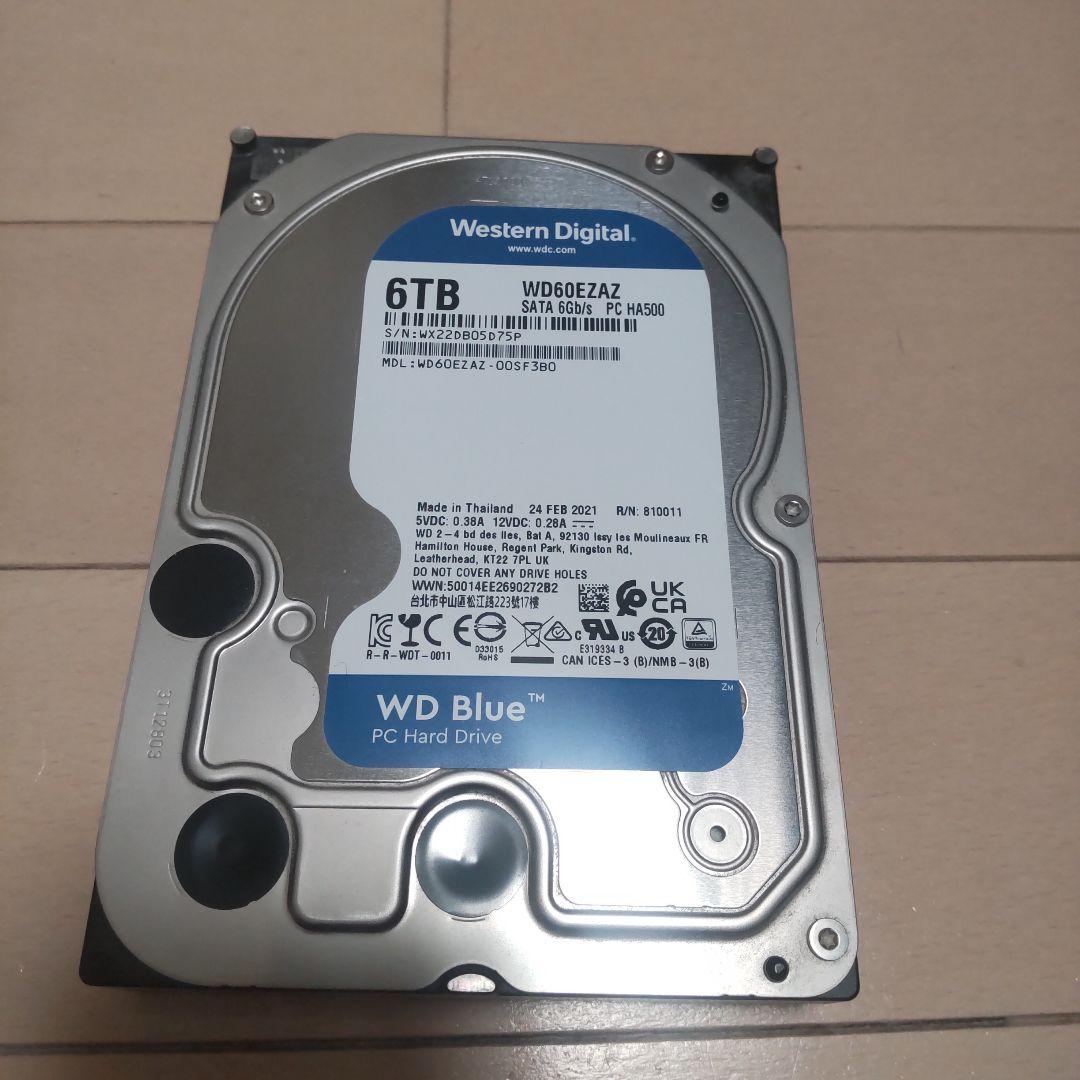 WD BLUE WD60EZAZ 内蔵HDD6TB