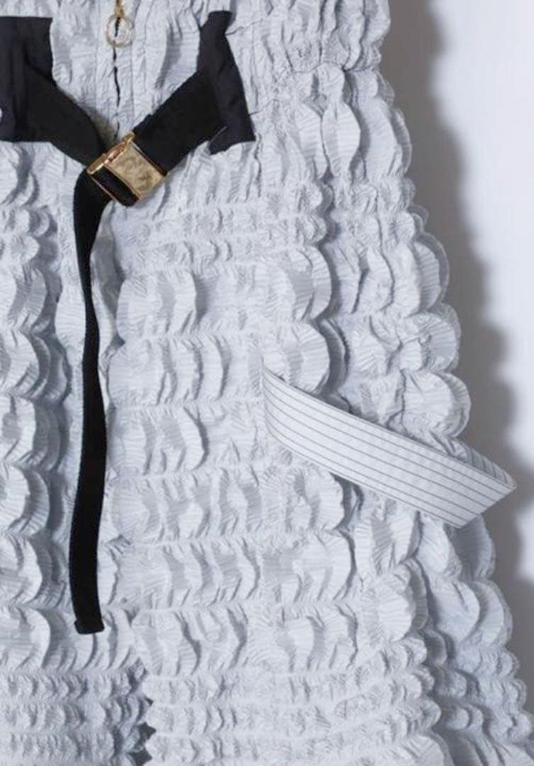 AKIKOAOKI アキコアオキ　ポップコーンプリーツパンツ