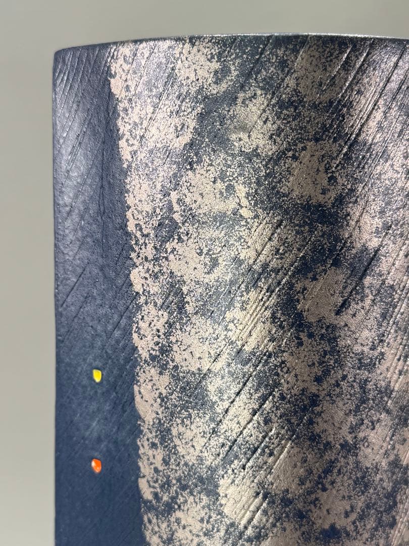 池坊　いけばな　清水焼　小林正明　陶器花器　華道具　高さ52cm 大作花器