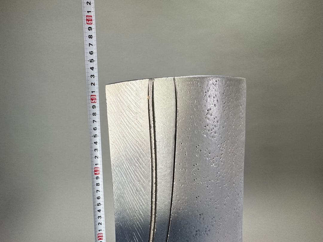 池坊　いけばな　清水焼　小林正明　陶器花器　華道具　高さ52cm 大作花器