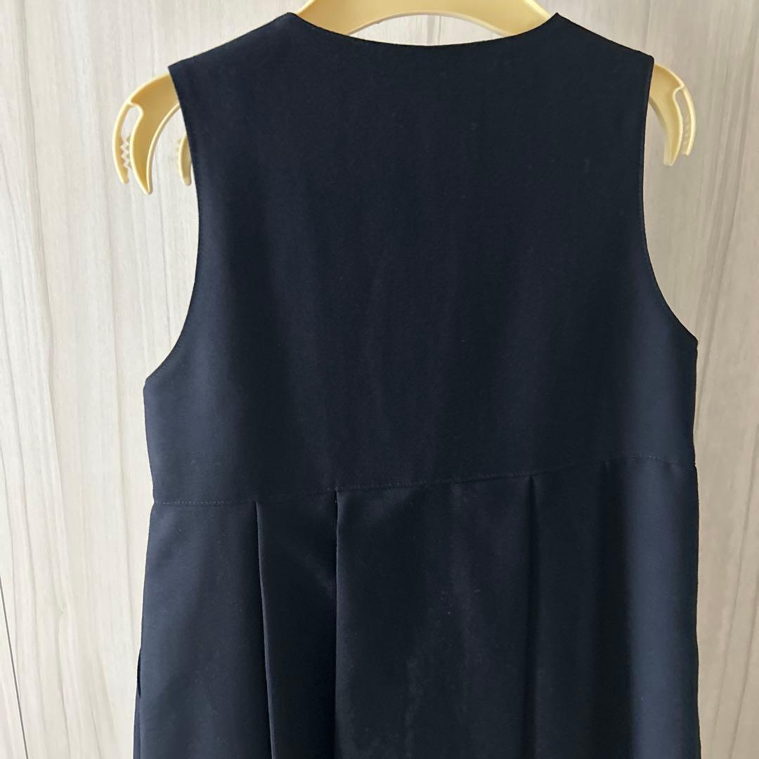 ミキハウス　紺色ジャンパースカート　お受験　面接　フォーマル