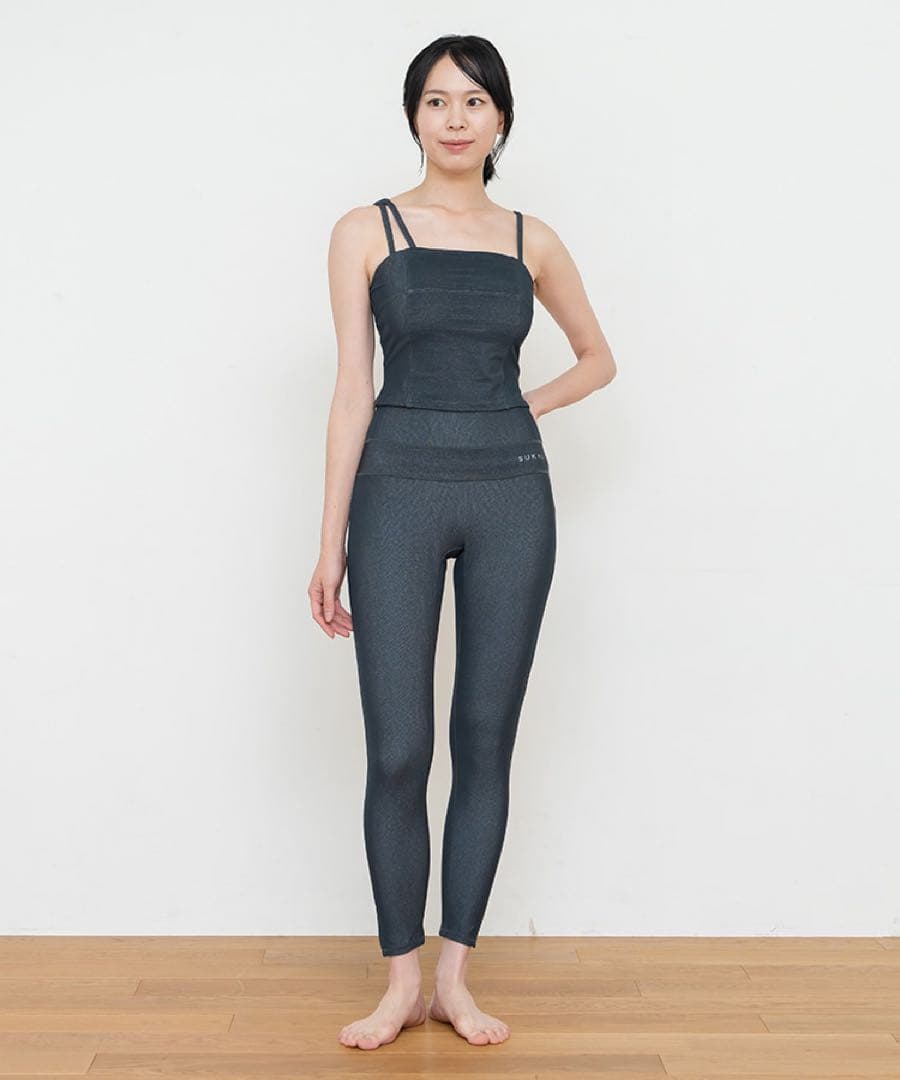 新品 SUKALA リブデニムショートキャミソール　Lサイズ