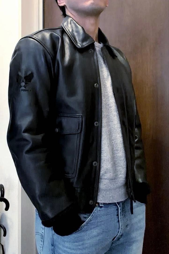 Willis& レザージャケット（牛革）　Mサイズ