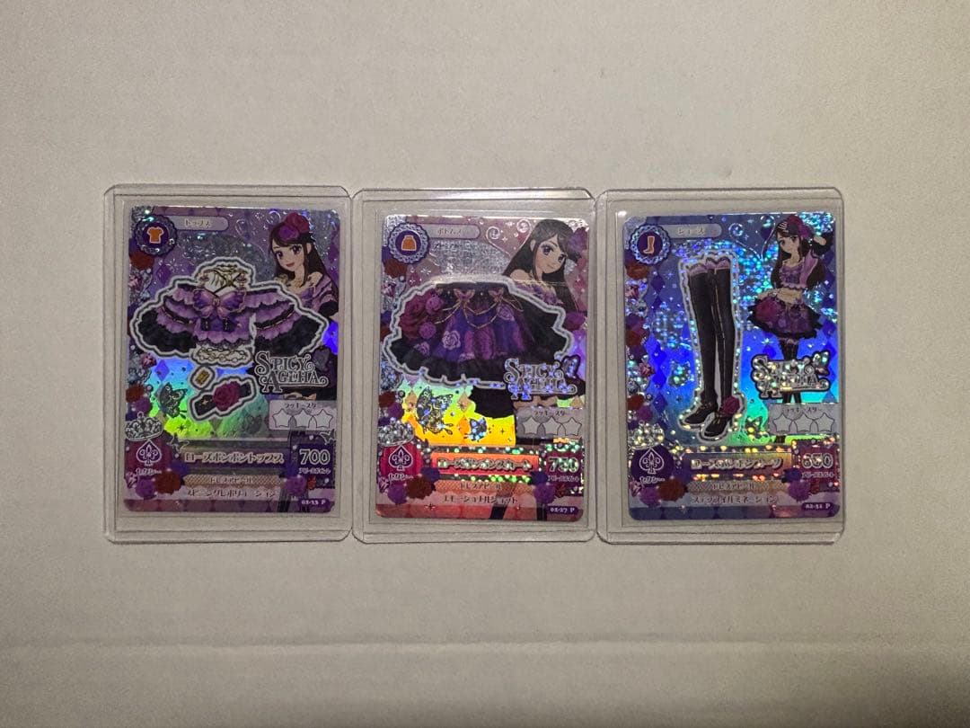 アイカツ　ローズボンボンコーデプレミアムレア　紫吹蘭 排出版