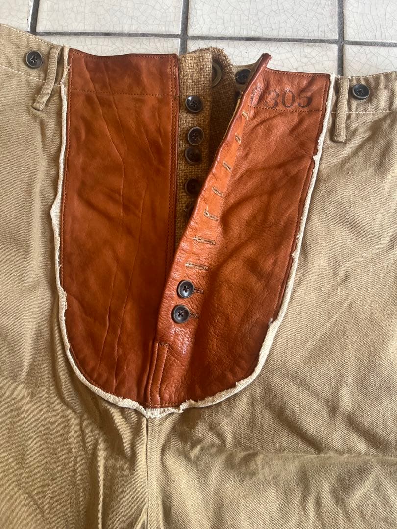 KAPITAL キャピタル　希少 本革仕様 チノ ピエロパンツ ベージュ 3