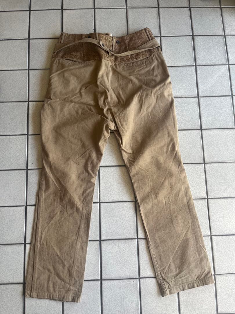 KAPITAL キャピタル　希少 本革仕様 チノ ピエロパンツ ベージュ 3