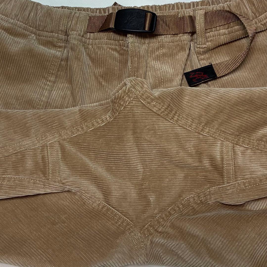 美品 GRAMICCI グラミチ コーデュロイルーズテーパードパンツ ベージュL
