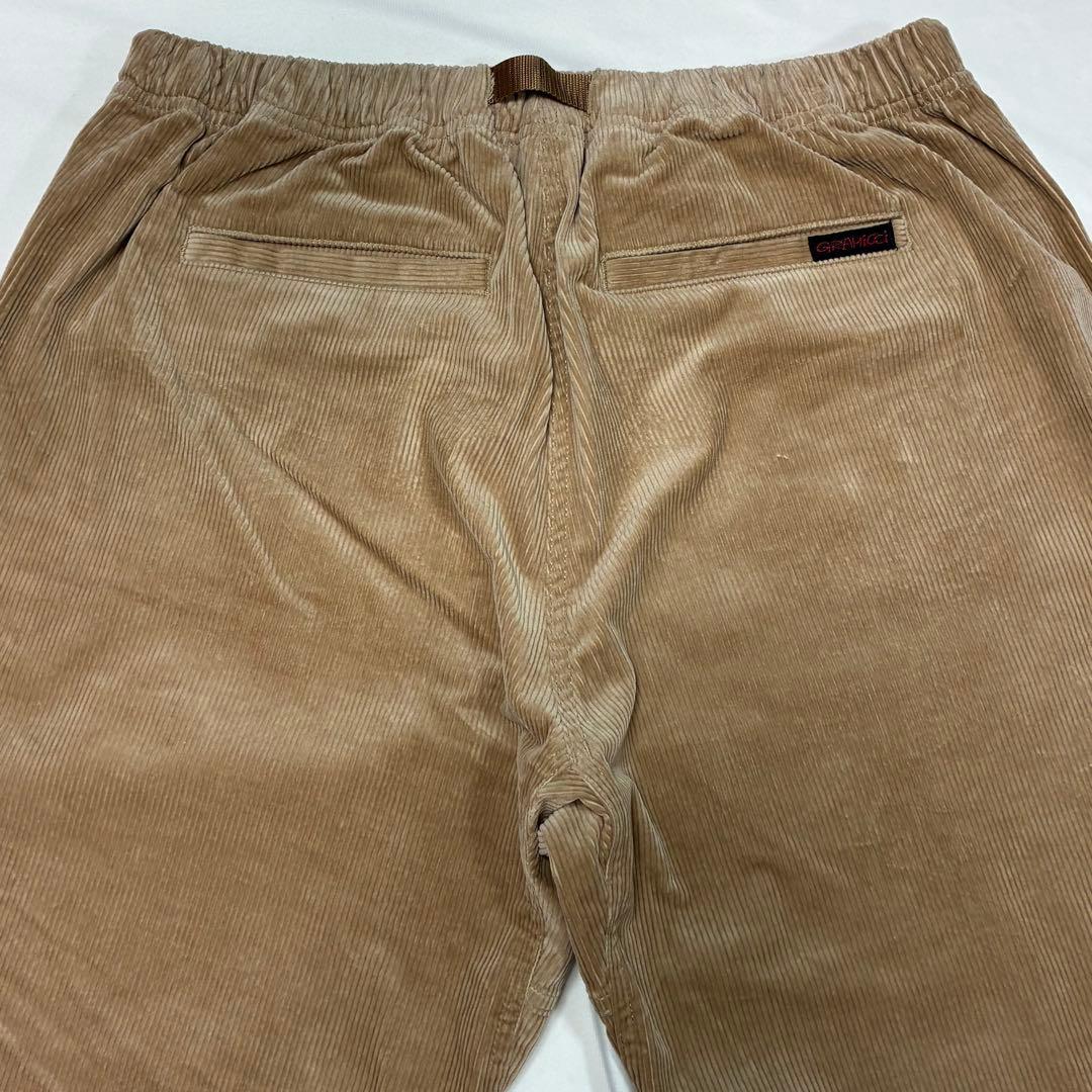 美品 GRAMICCI グラミチ コーデュロイルーズテーパードパンツ ベージュL