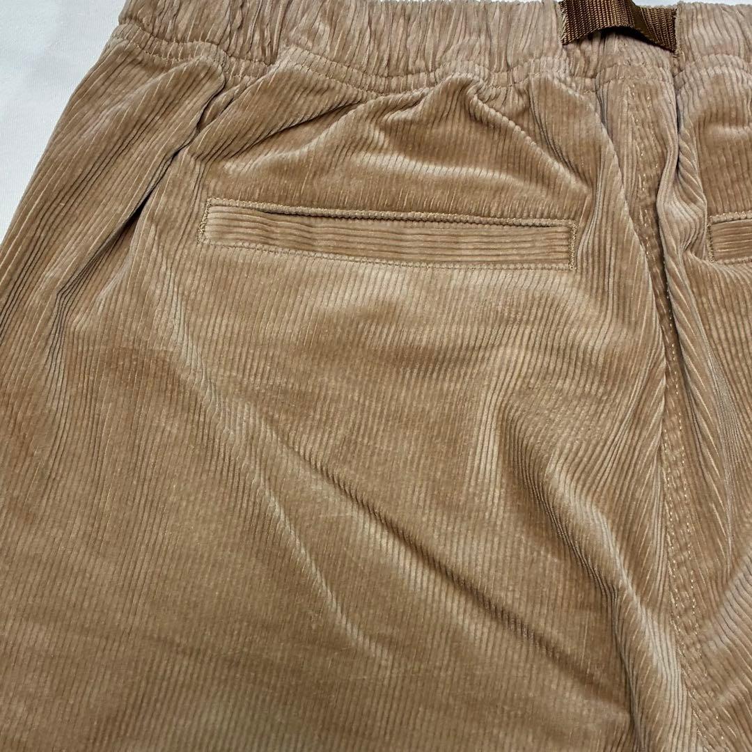 美品 GRAMICCI グラミチ コーデュロイルーズテーパードパンツ ベージュL
