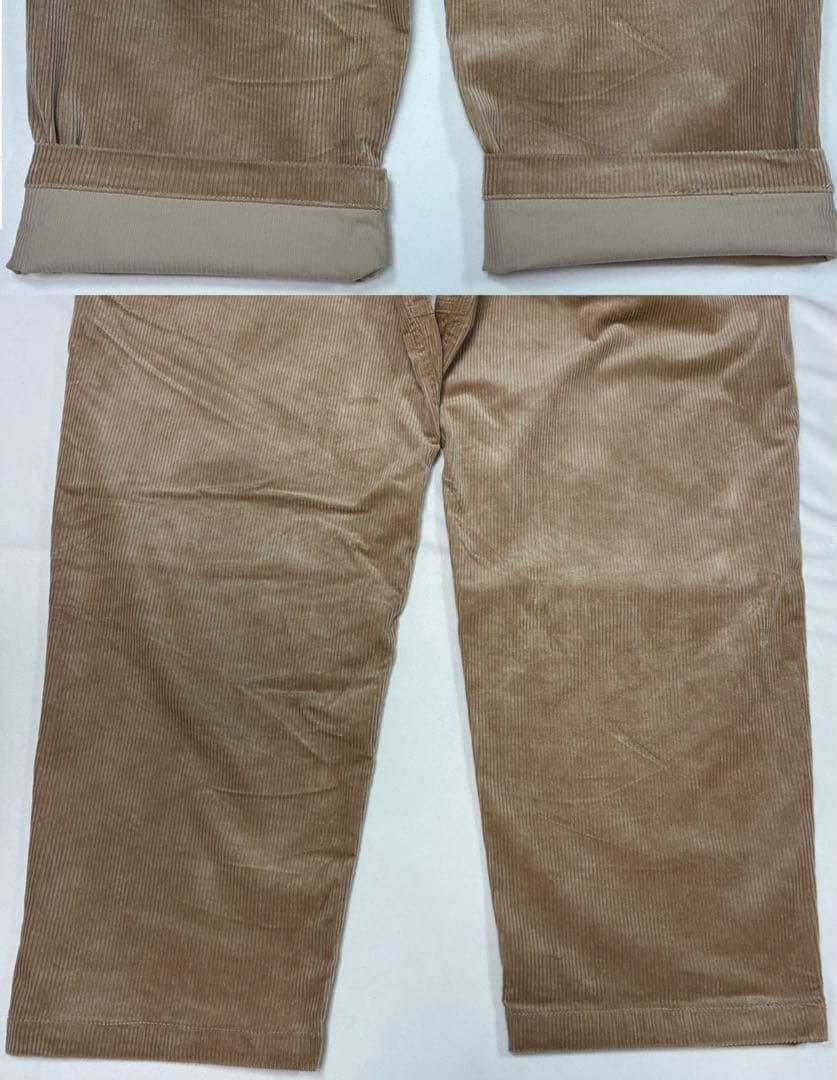 美品 GRAMICCI グラミチ コーデュロイルーズテーパードパンツ ベージュL