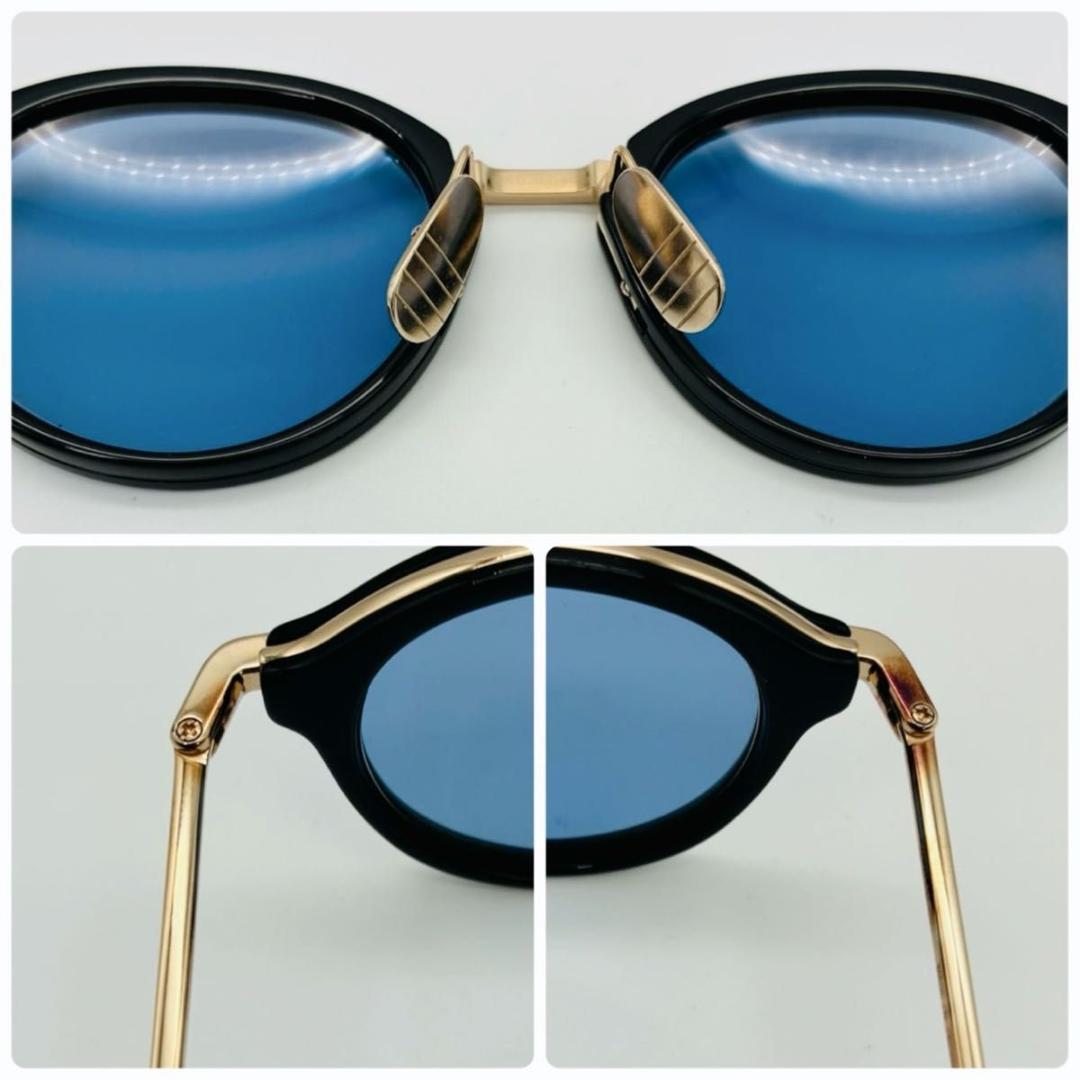 トムブラウン TB-011 サングラス ブルーレンズ 芸能人着用モデル