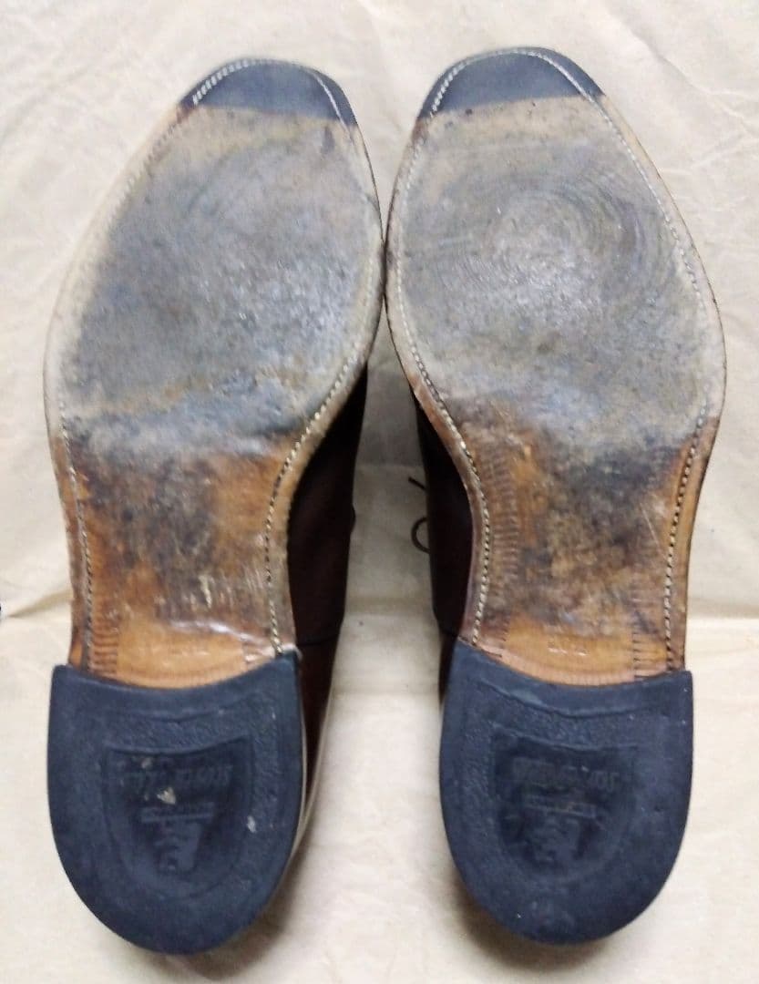 スコッチグレイン ストレートチップ ダークブラウン サイズ26.5