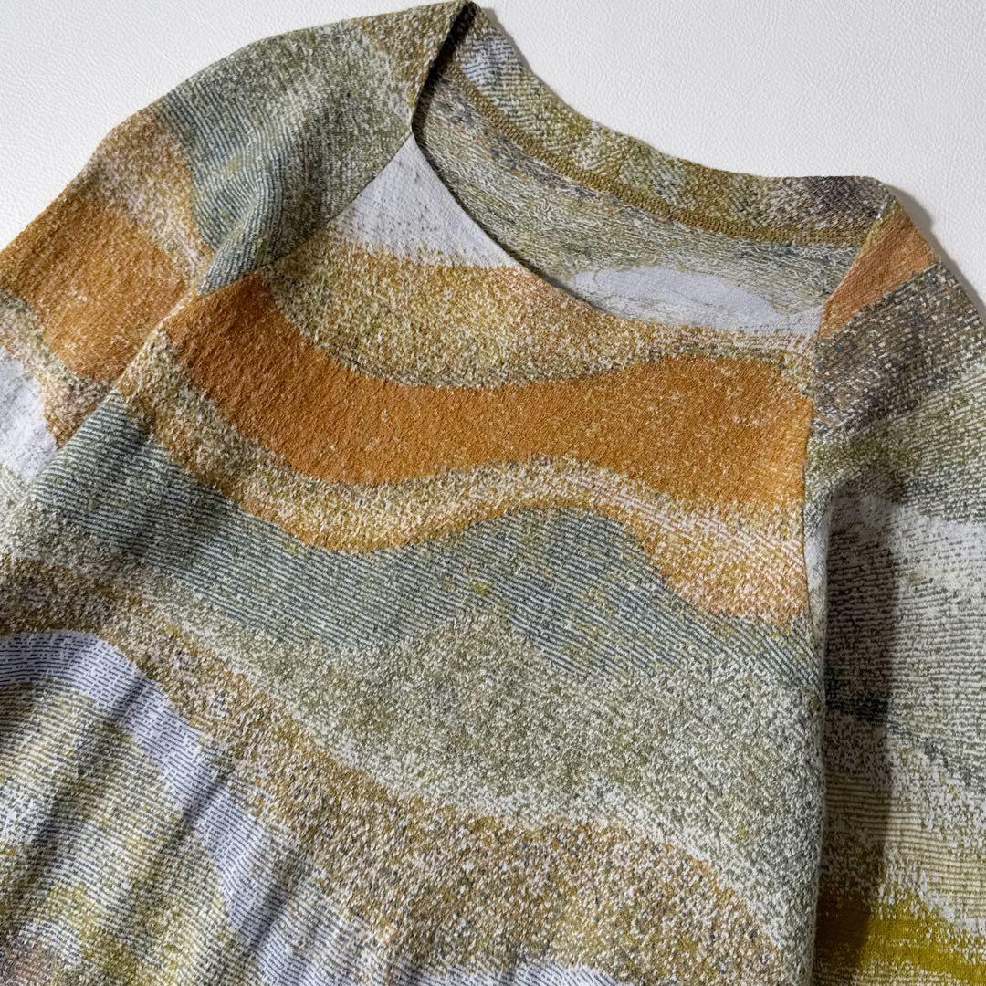 ヨーガンレール サハラ チュニック ジャガード 綿 ウール プルオーバー M