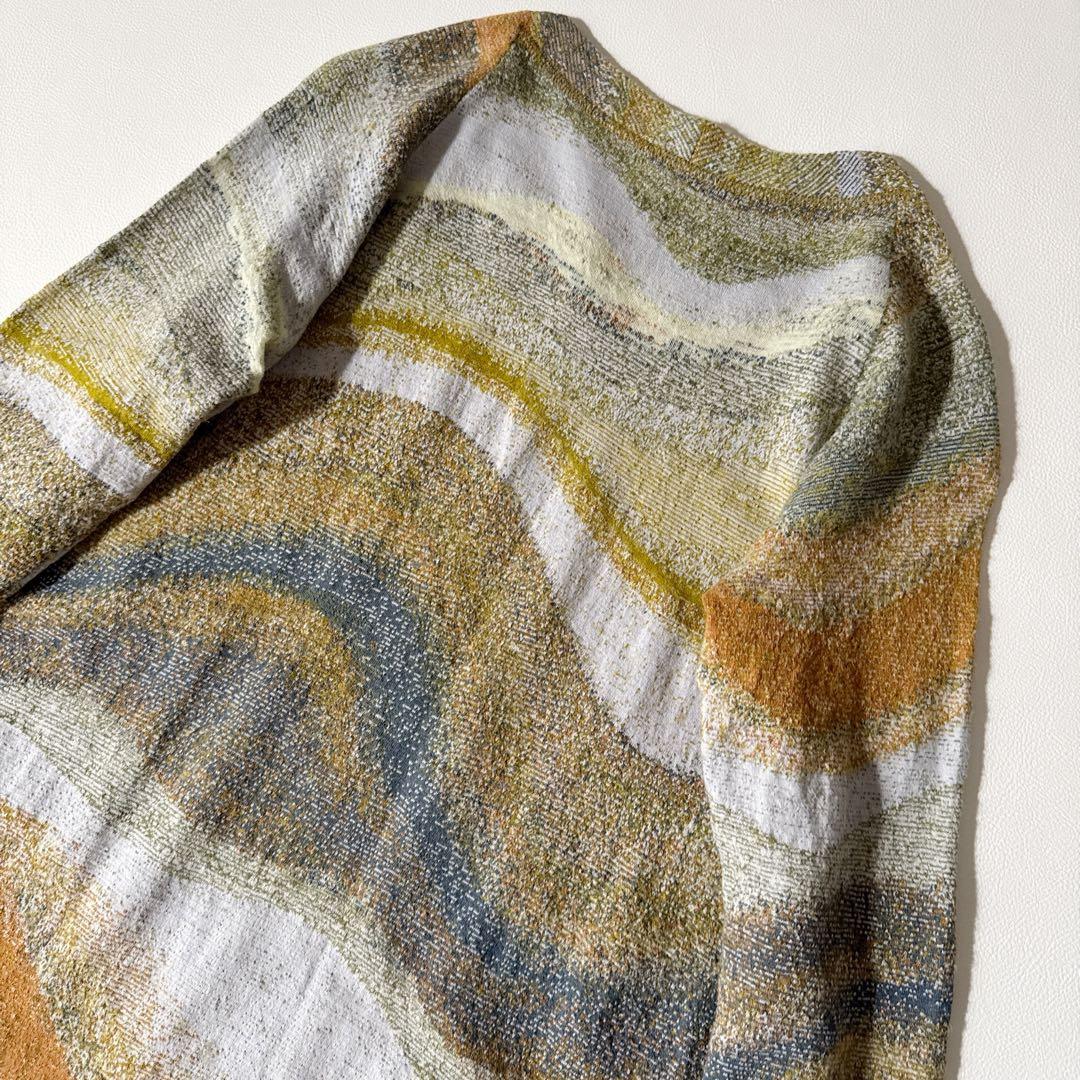 ヨーガンレール サハラ チュニック ジャガード 綿 ウール プルオーバー M