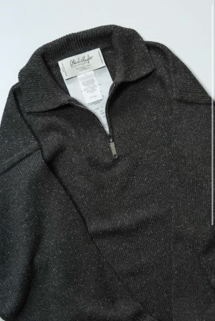 トップス Olde H & Daughter SILK COTTON HALF ZIP