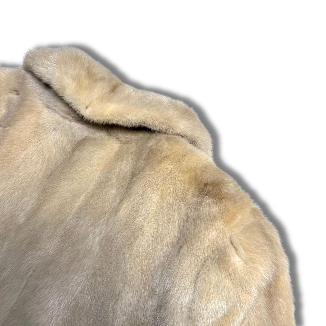 【着丈70cm以上】パールミンク MINK リアルファーコート 本毛皮 貂