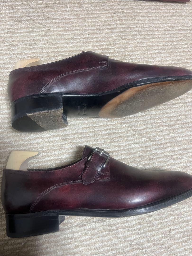 【着用数回美品】JOHN LOBB シングルモンク 付属品完備