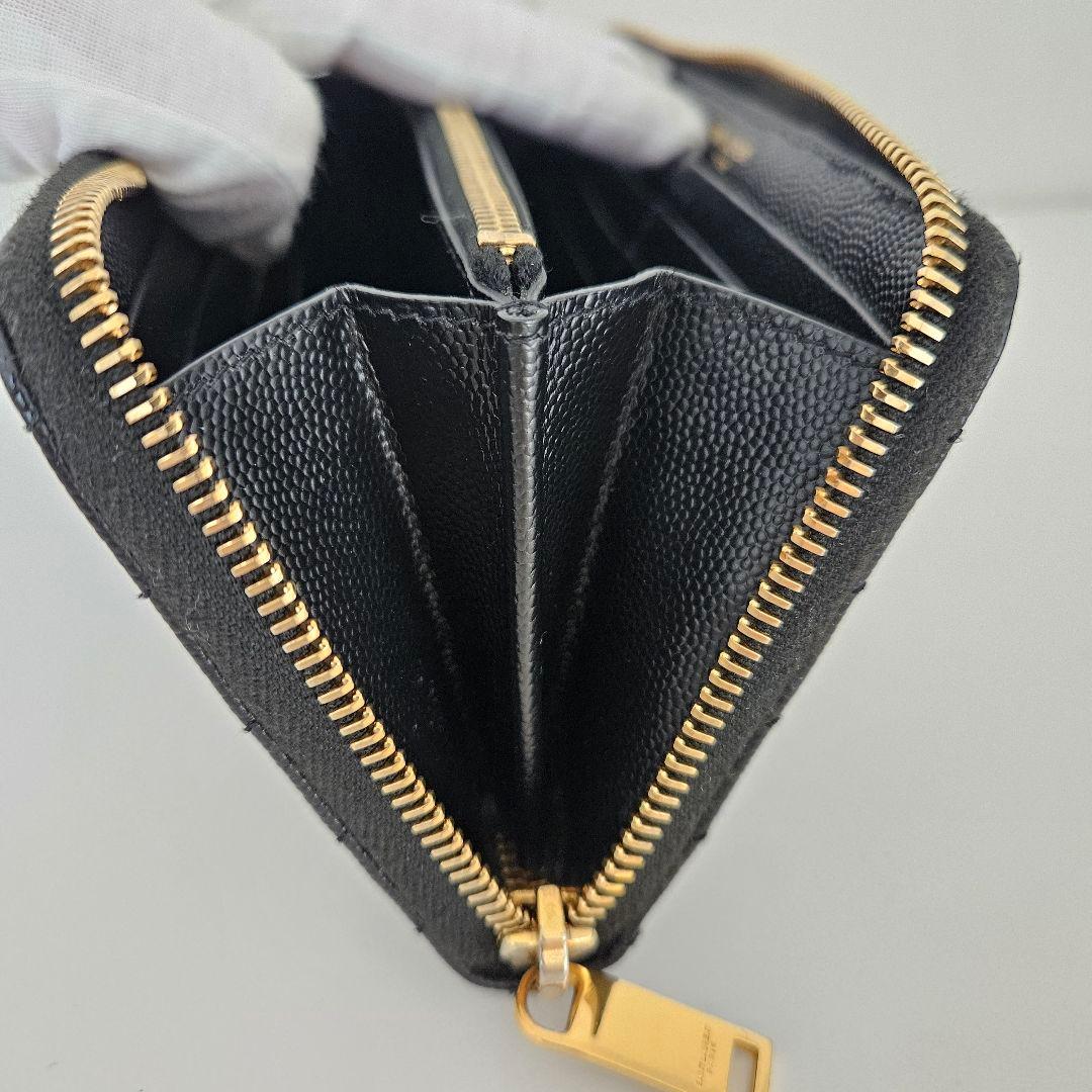 サンローラン SAINT LAURENT モノグラム長財布 ブラック