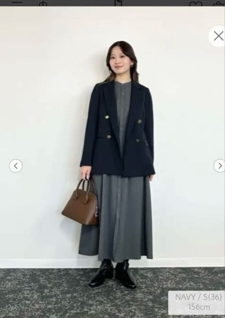 Greed グリード ダブル ジャケット ウォッシャブル　　ネイビー36