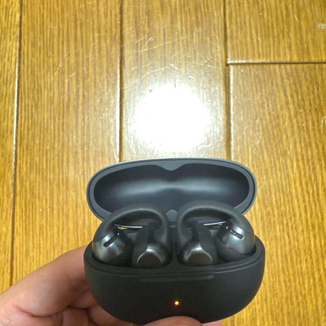 SHOKZ ワイヤレスイヤホン ブラック 充電ケース付き