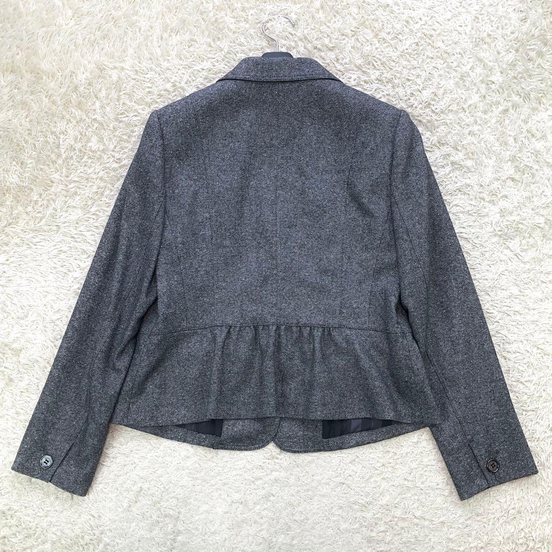 新品/タグ付⭐バーバリーロンドン テーラードジャケット ペプラム ツイード 44