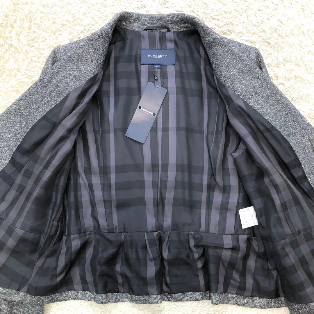 新品/タグ付⭐バーバリーロンドン テーラードジャケット ペプラム ツイード 44