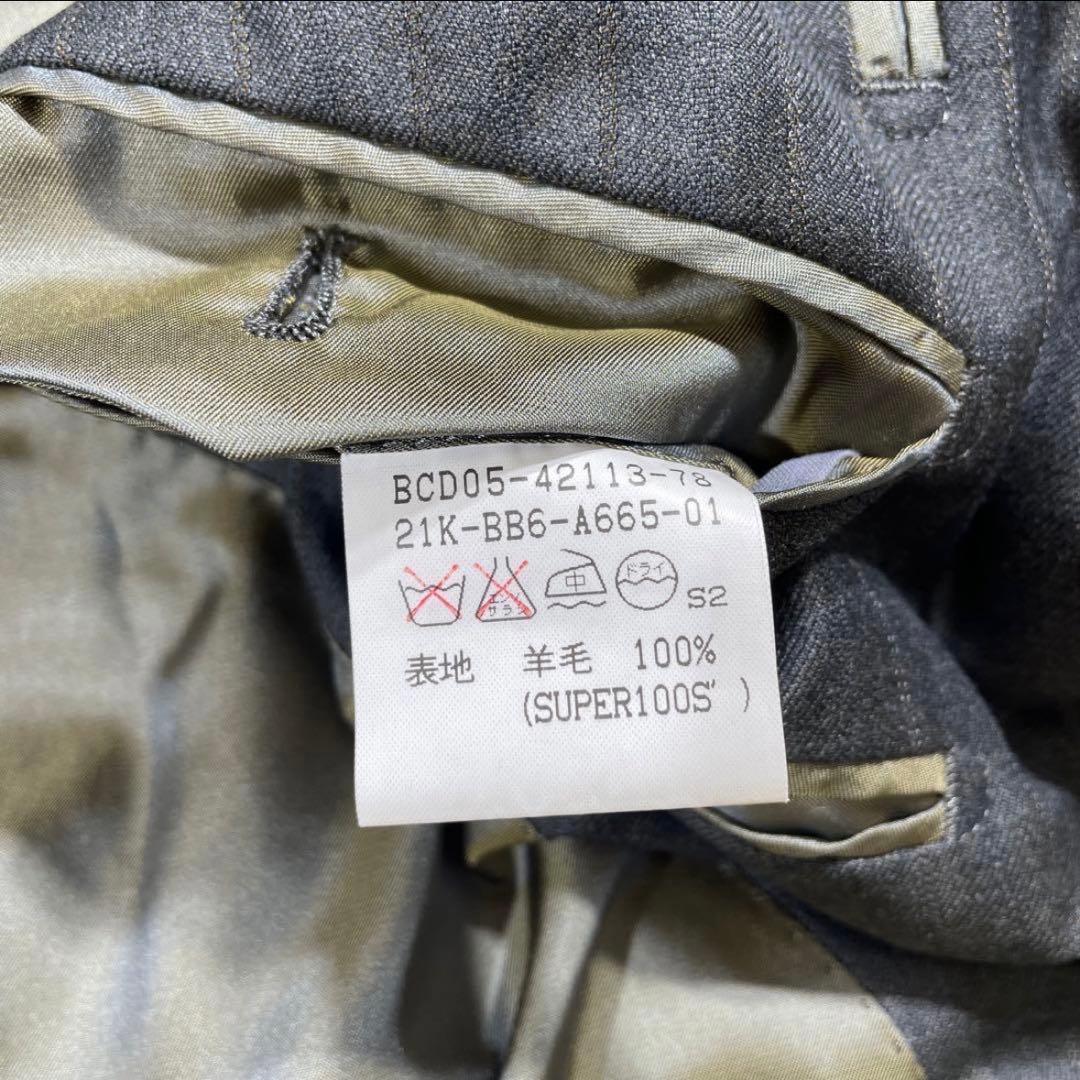 美品 BURBERRY セットアップ ダブル ストライプ スーツ ビンテージ