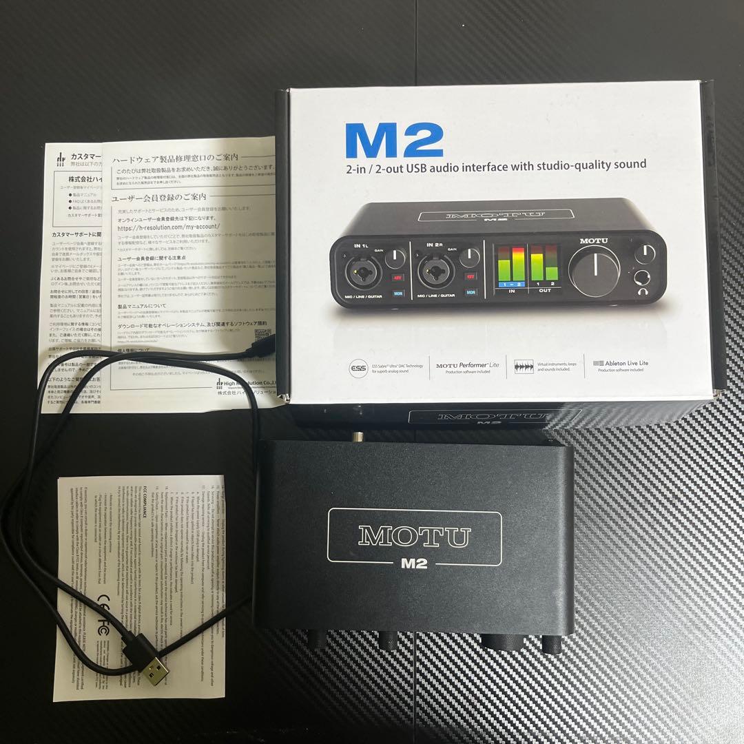 MOTU M2 2-in/2-out USBオーディオインターフェイス