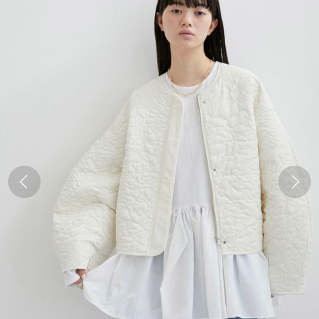 アートキルティングブルゾン