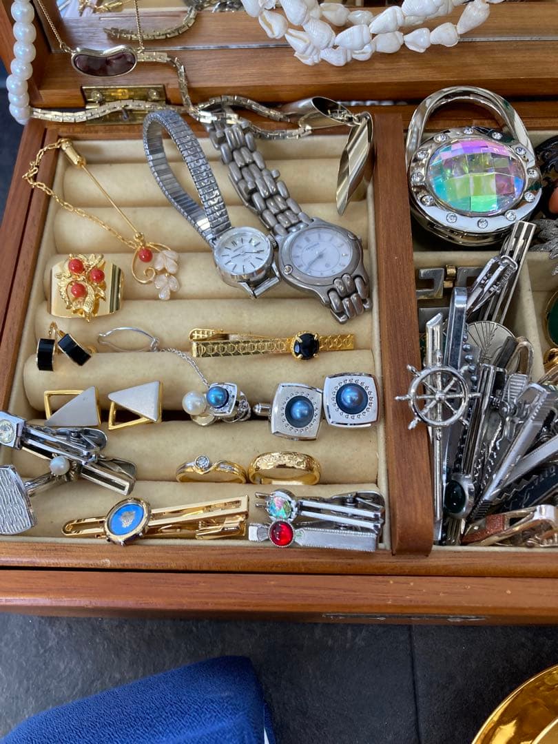 遺品整理 ネックレス 指輪 金杯 パール　ブローチ　腕時計　SEIKO
