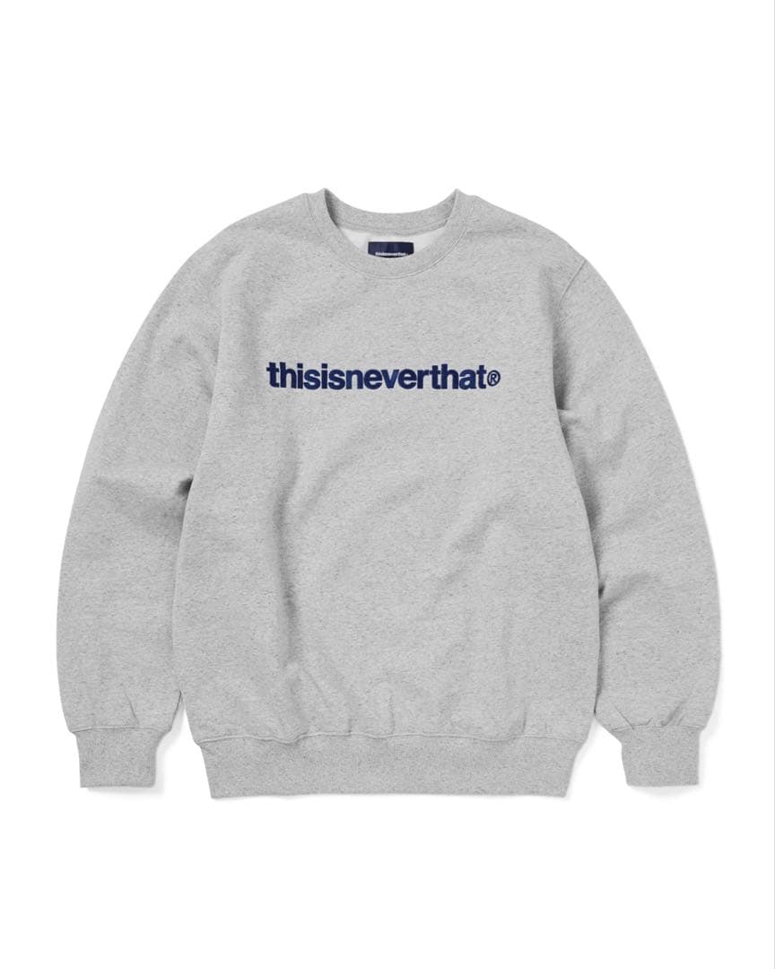 thisisneverthat® グレー ロゴスウェット