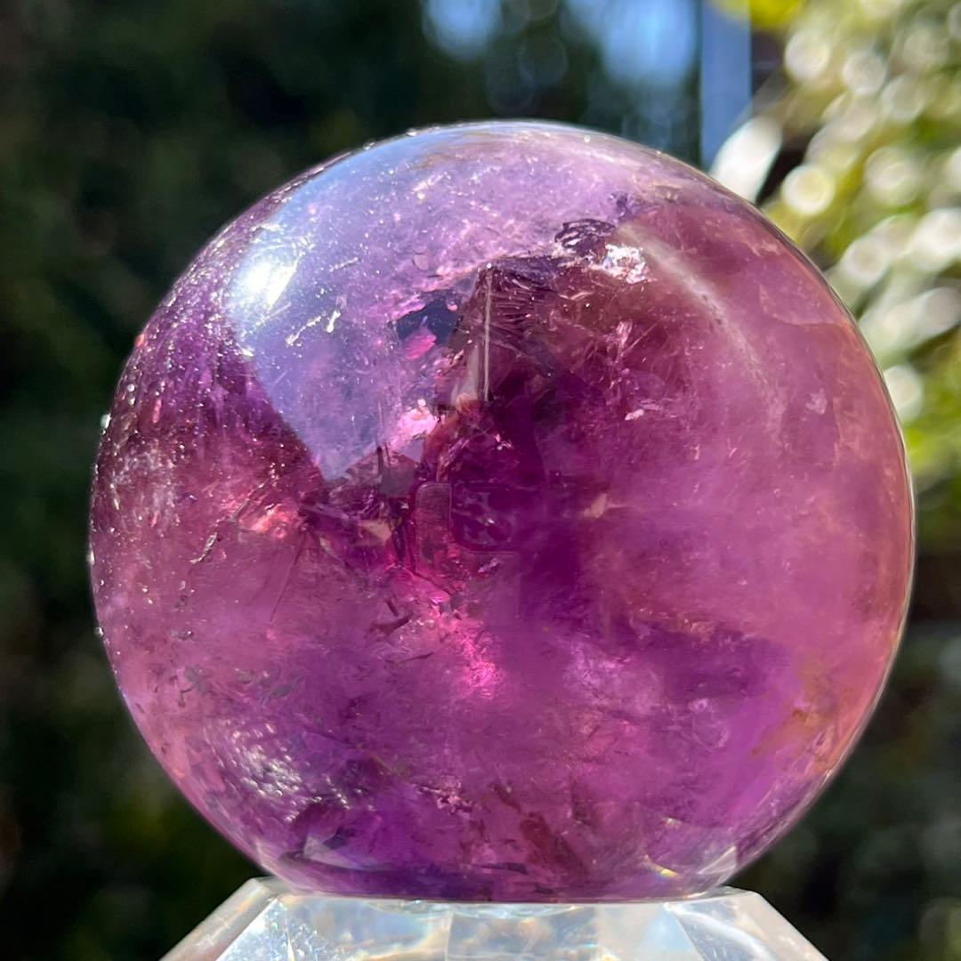 ✳️超希少 大玉✨混合パワースフィア✨レインボー アメトリン 丸玉 天然石 原石