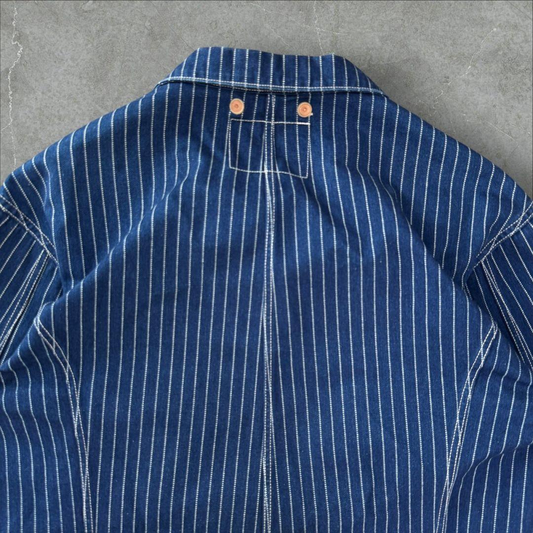 PHERROW'S ヒッコリー カバーオール ウォバッシュ フェローズ デニム