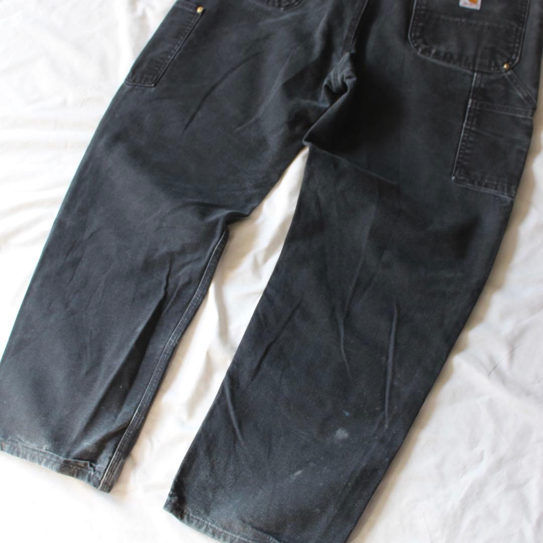 神サイズ•鬼雰囲気 Carhartt ダブルニー ペインターパンツ BLK us