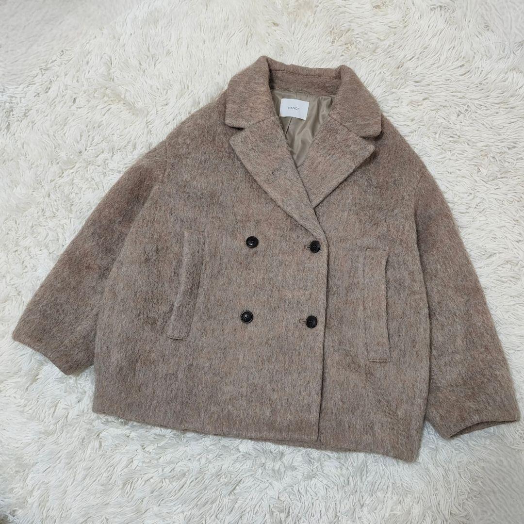 ジャケット・アウター 24AW MANOF SHAGGY COCOON COAT