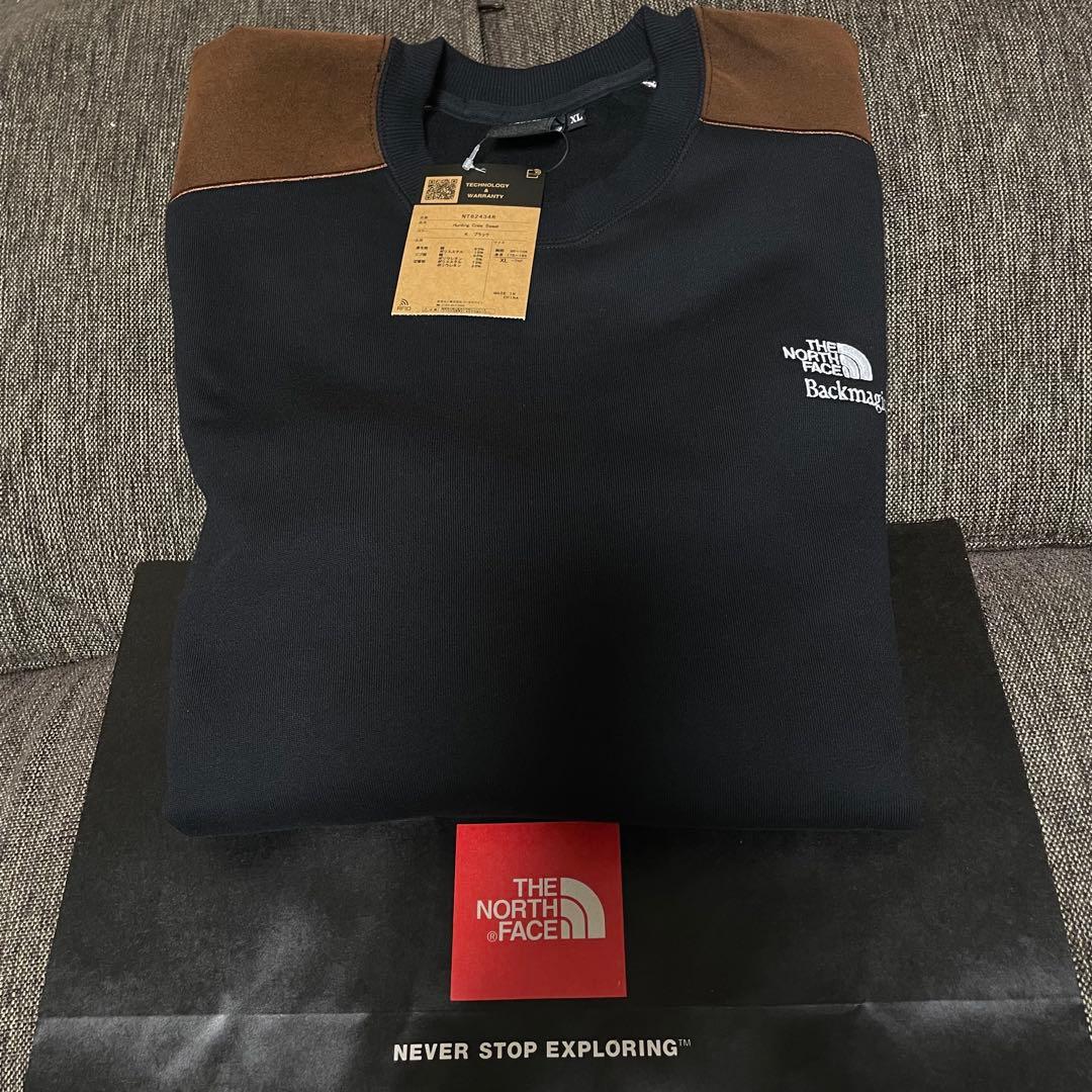 ノースフェイス Backmagic限定 Sweat Crew【XL】ブラック 黒