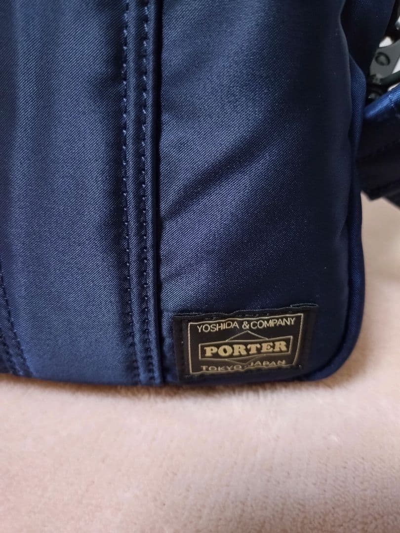【美品】PORTERポーター TANKER ボストンバッグ アイアンブルー